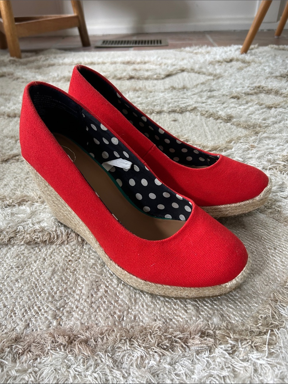 Merona canvas espadrille wedge